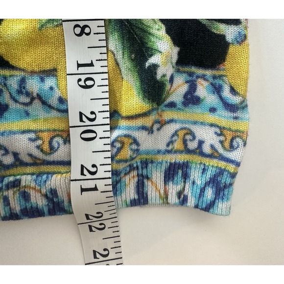 Boston Proper Cardigan Sweater Top Women's XXS Lemons Summer Crop‎ Stretch - Picture 5 of 7